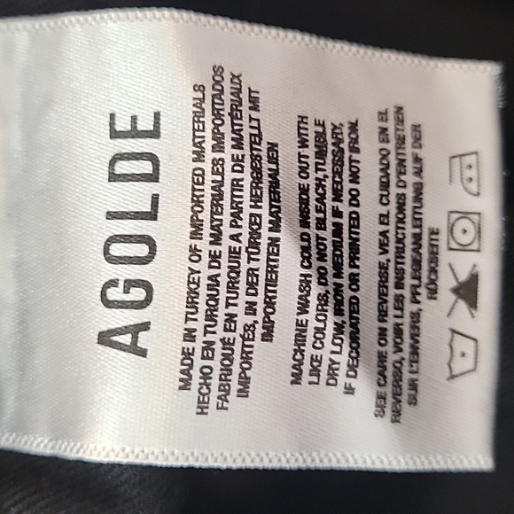 AGOLDE Black Devon Jeans 33x31 size 31 - Picture 7 of 9